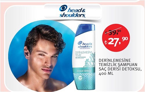 Head & Shoulders Derinlemesine Temizlik Şampuan Saç Derisi Detoksu 400 Ml image