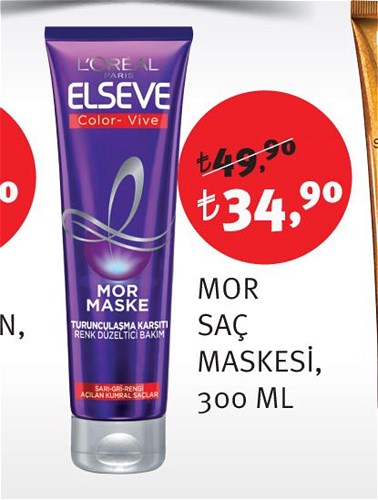 Loreal Paris Mor Saç Maskesi 300 Ml image