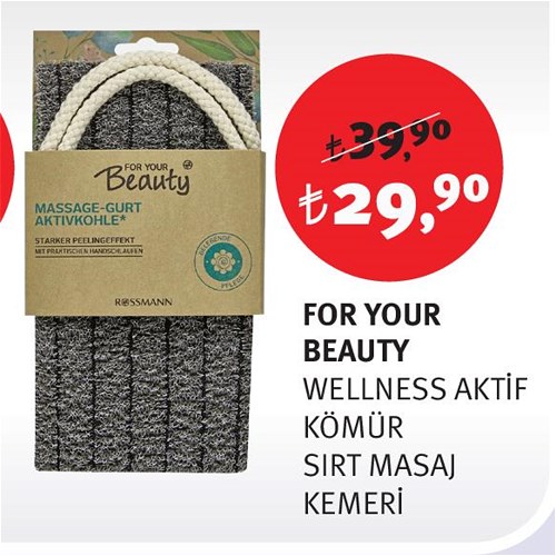 For Your Beauty Wellness Aktif Kömür Sırt Masaj Kemeri image