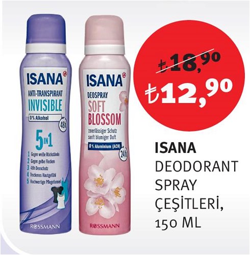 Isana Deodorant Spray Çeşitleri 150 Ml image