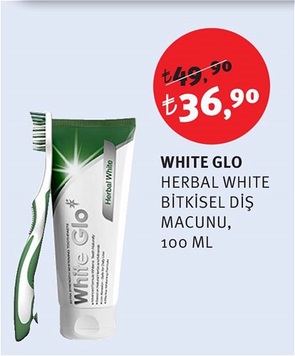 White Glo Herbal White Bitkisel Diş Macunu 100 Ml image