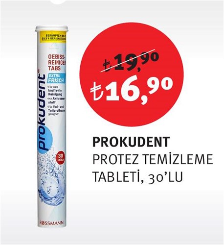 Prokudent Protez Temizleme Tableti 30'lu image