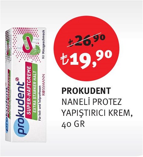 Prokudent Naneli Protez Yapıştırıcı Krem 40 Gr image