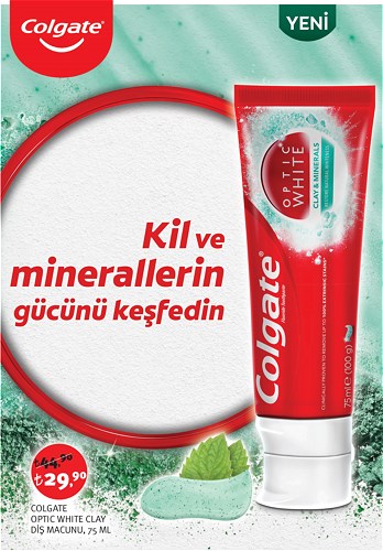 Colgate Optic White Clay Diş Macunu 75 Ml image