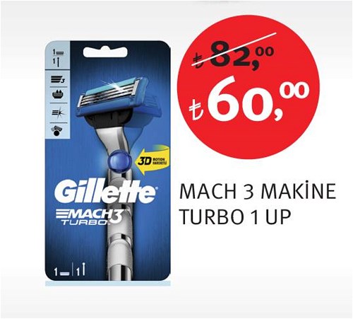 Gillette Mach3 Makine Turbo 1 Up image