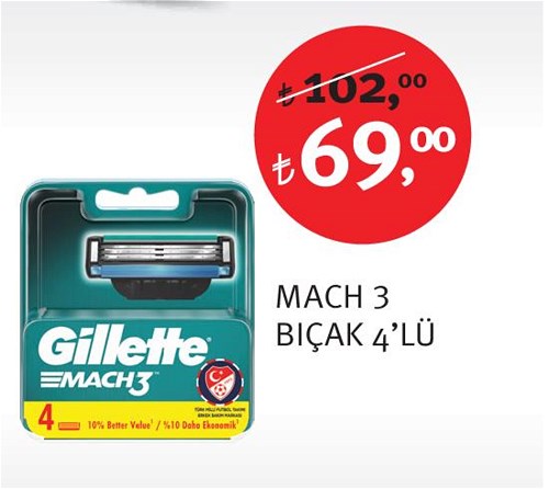 Gillette Mach3 Bıçak 4'lü image