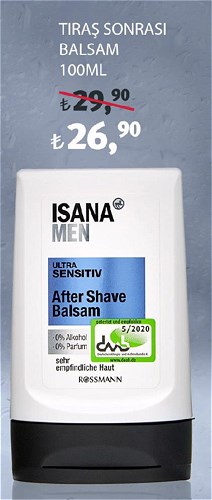 Isana Men Tıraş Sonrası Balsam 100Ml image