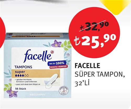 Facelle Süper Tampon 32'li image