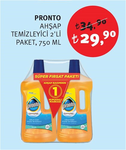 Pronto Ahşap Temizleyici 2'li Paket 750 Ml image