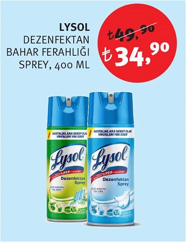 Lysol Dezenfektan Bahar Ferahlığı Sprey 400 Ml image