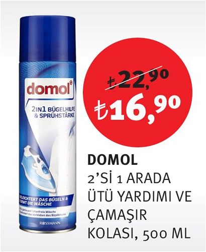 Domol 2'si 1 Arada Ütü Yardımı ve Çamaşır Kolası 500 Ml image