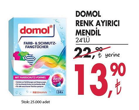 Domol Renk Ayırıcı Mendil 24'lü image