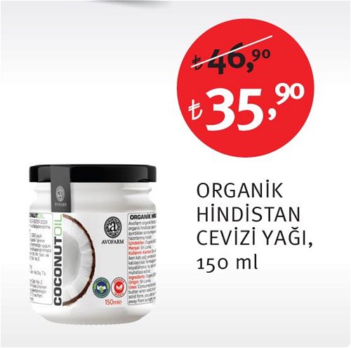 Avofarm Organik Hindistan Cevizi Yağı 150 ml image