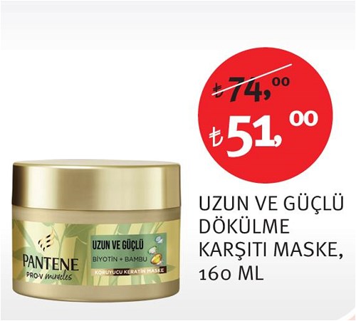 Pantene Uzun ve Güçlü Dökülme Karşıtı Maske 160 Ml image