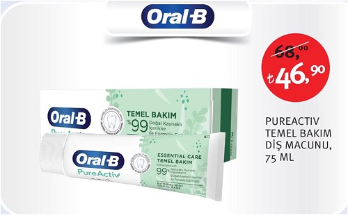 Oral-B Pureactiv Temel Bakım Diş Macunu 75 Ml image