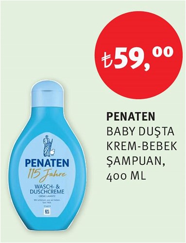 Penaten Baby Duşta Krem-Bebek  Şampuan 400 Ml image