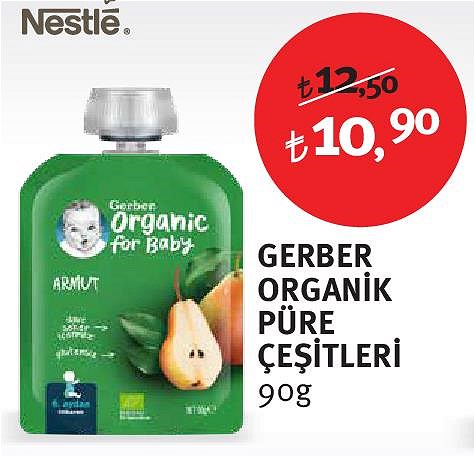 Gerber Organik Püre Çeşitleri 90g image