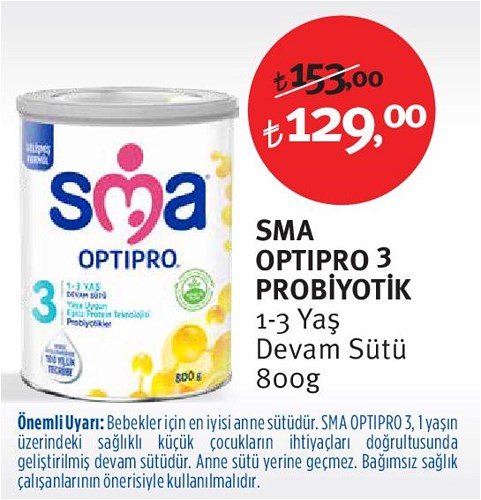 SMA Optipro 3 Probiyotik 1-3 Yaş Devam Sütü 800g image