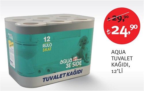 Aqua Tuvalet Kağıdı 12'li image