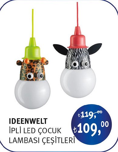 Ideenwelt İpli Led Çocuk Lambası Çeşitleri image