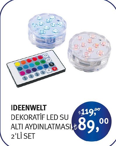 Ideenwelt Dekoratif Led Su Altı Aydınlatması 2'Li Set image