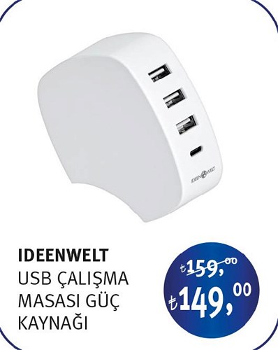 Ideenwelt Usb Çalışma Masası Güç Kaynağı image