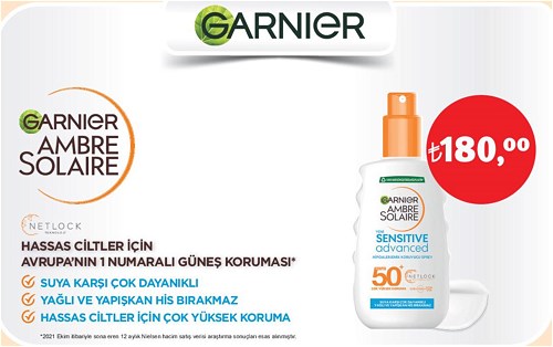 Garnier Hassas Ciltler İçin Güneş Koruması image