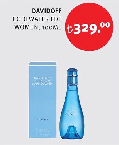 Davidoff Coolwater Edt Women 100ML image