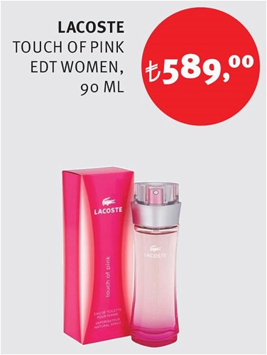 Lacoste Touch Of Pink Edt Women 90 Ml image