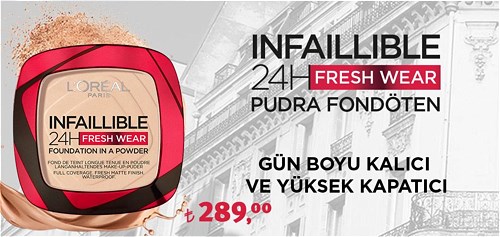 Loreal Paris 24H Fresh Wear Pudra Fondöten image