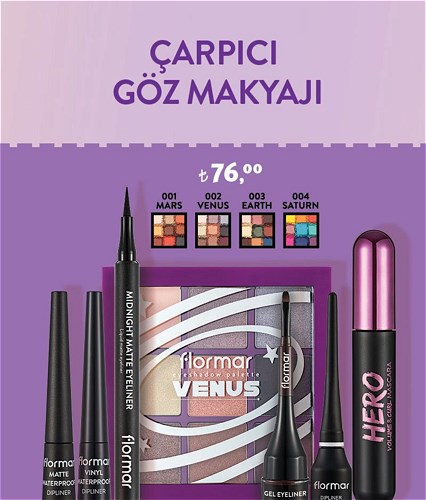 Flormar Çarpıcı Göz Makyajı 001 Mars image