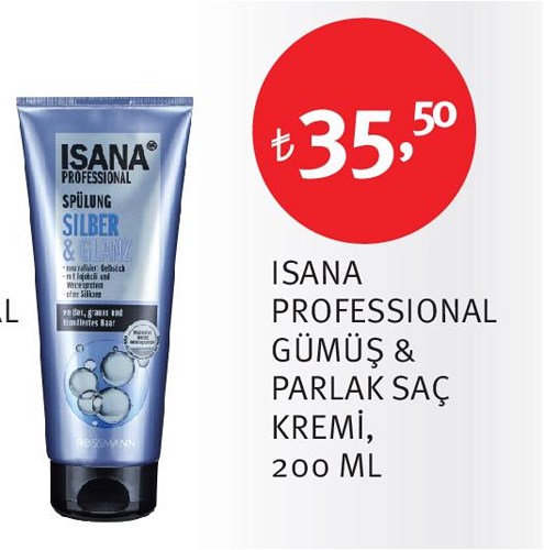 Isana Professional Gümüş&Parlak Saç Kremi 200 ml image