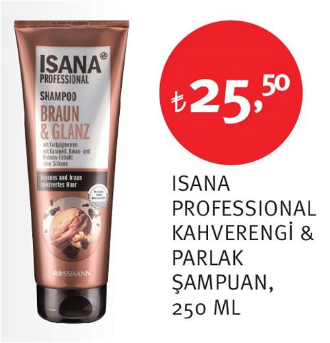 Isana Professional Kahverengi&Parlak Şampuan 250 ml image