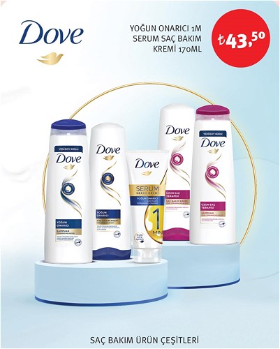 Dove Yoğun Onarıcı 1M Serum Saç Bakım Kremi 170 ml image