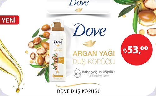 Rossmann Dove Argan Yağı Duş Köpüğü