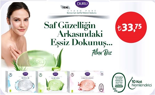 Duru Hydro Pure Banyo İçin Şeffaf Bakım Sabunu image