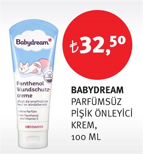 Babydream Parfümsüz Pişik Önleyici Krem 100 ml image