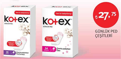 Kotex Günlük Ped Çeşitleri image