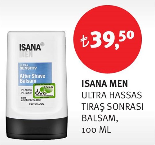 Rossmann Isana Men Ultra Hassas Tıraş Sonrası Balsam 100 ml