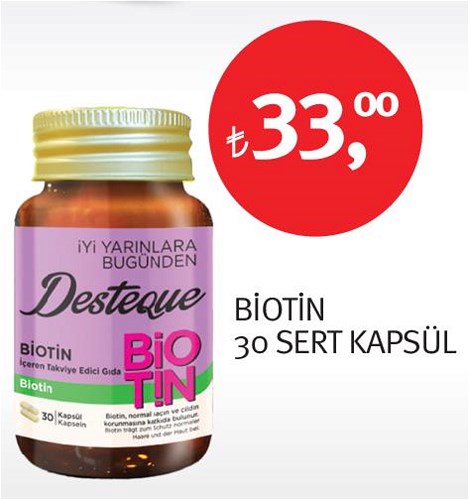 Desteque Biotin 30 Sert Kapsül image