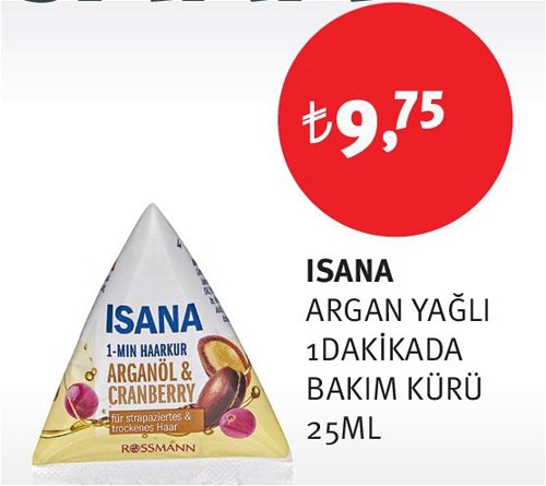 Isana Argan Yağlı 1Dakikada Bakım Kürü 25Ml image
