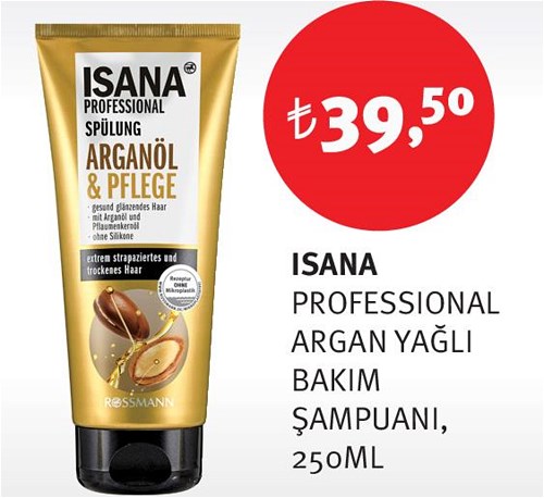 Isana Professioal Argan Yağlı Bakım Şampuanı 250Ml image