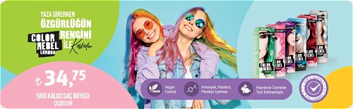 Color Rebel London Yarı Kalıcı Saç Boyası Çeşitleri image