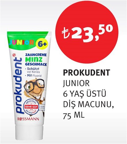 Prokudent Junior 6 Yaş Üstü Diş Macunu 75 Ml image