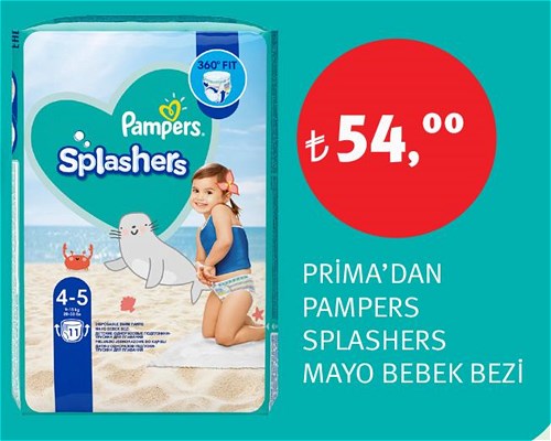Prima'dan Pampers Splashers Mayo Bebek Bezi image