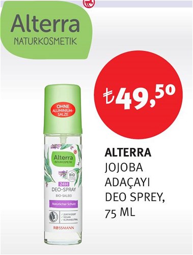 Alterra Jojoba Adaçayı Deo Sprey 75 Ml image