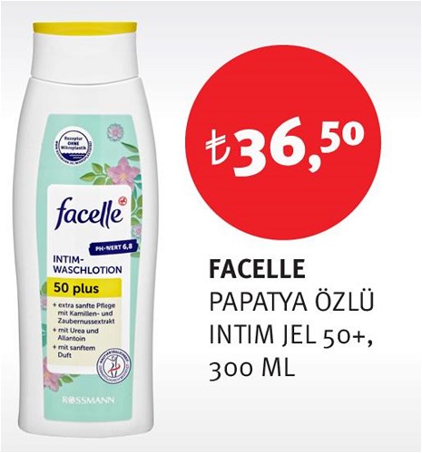 Facelle Papatya Özlü İntim Jel 50+ 300 Ml image