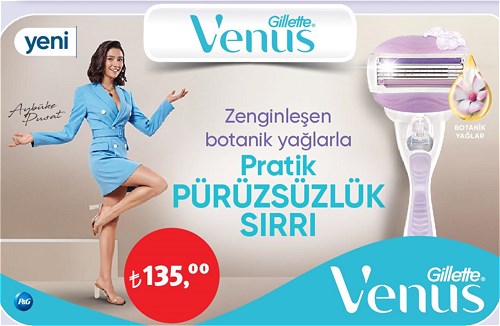 Gillette Venüs Zenginleşen Botanik Yağlarla Pratik Pürüzsüzlük image