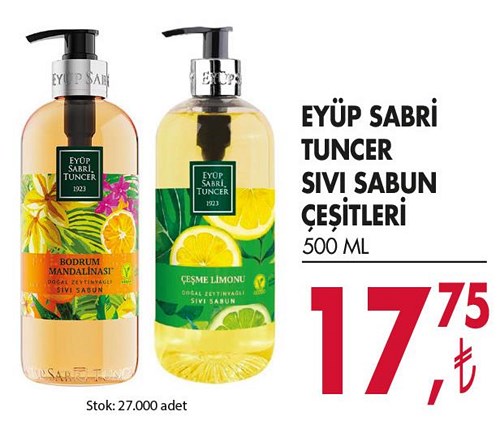 Eyüp Sabri Tuncer Sıvı Sabun Çeşitleri 500 ml image