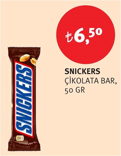 Snickers Çikolata Bar 50 gr image